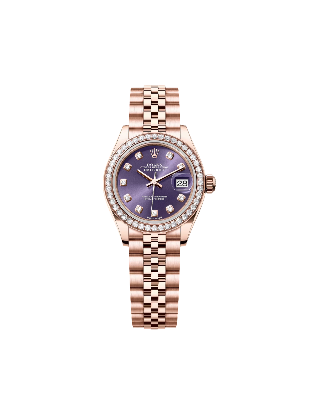 Rolex Lady-Datejust 28mm 279135RBR Aubergine Diamond Dial