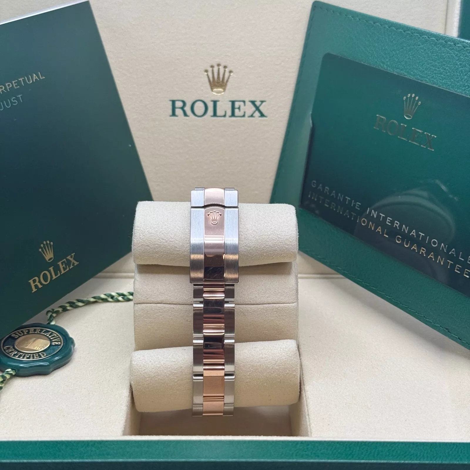 Rolex Lady-Datejust 28mm 279161 Chocolate Stick Dial, Two Tone Stainless Steel & 18K Rose Gold Oyster Bracelet Women's Watch - Image 6