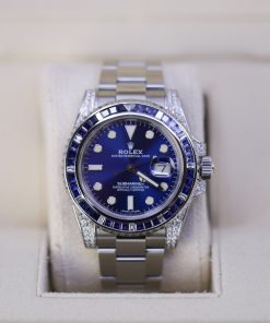 Alternative view of Rolex Submariner 40mm 116610LN Oyster Perpetual Date Aftermarket Dial, Diamond Bezel and Lugs Watch