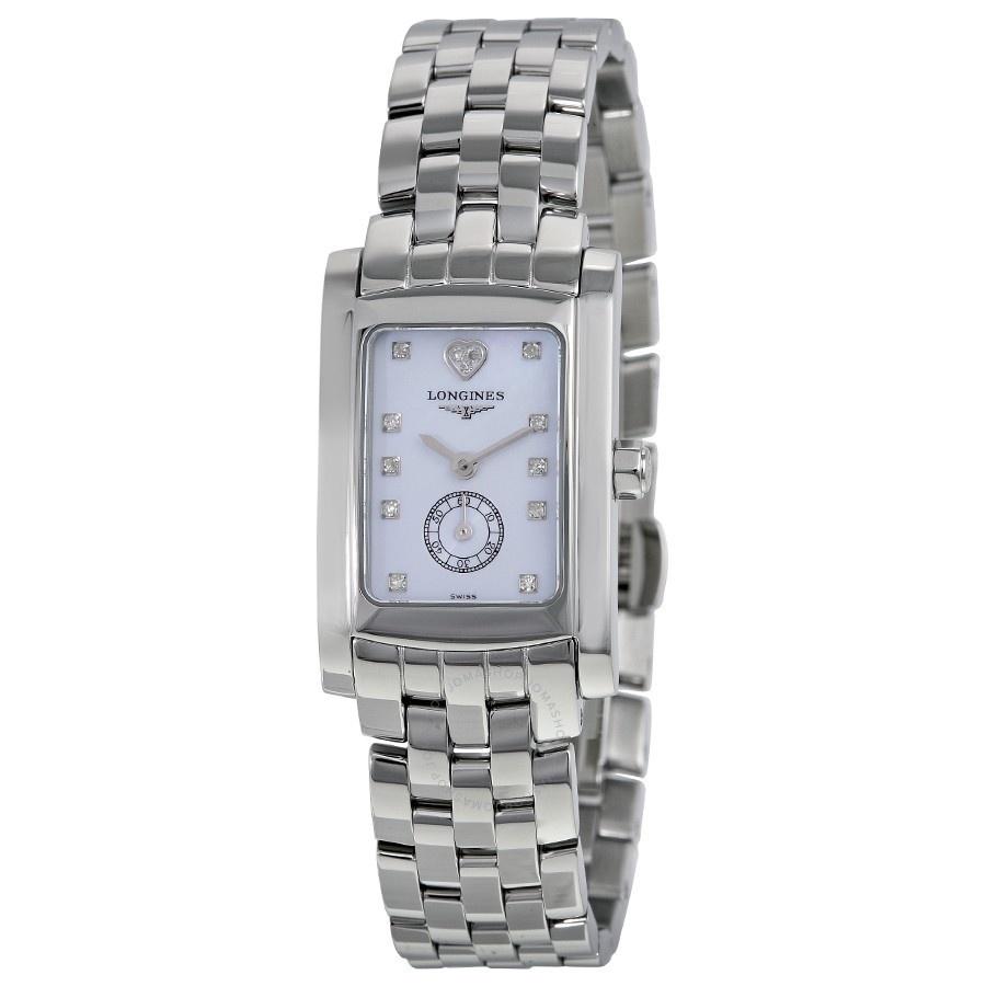 Longines Women's L51554926 Dolce Vita Limited Edition Audrey Hepburn Heart Diamond Stainless Steel Watch