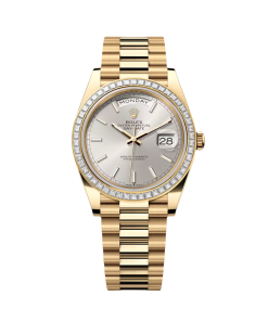 Rolex Day-Date 40mm 228398TBR-0040 Silver Dial President Watch
