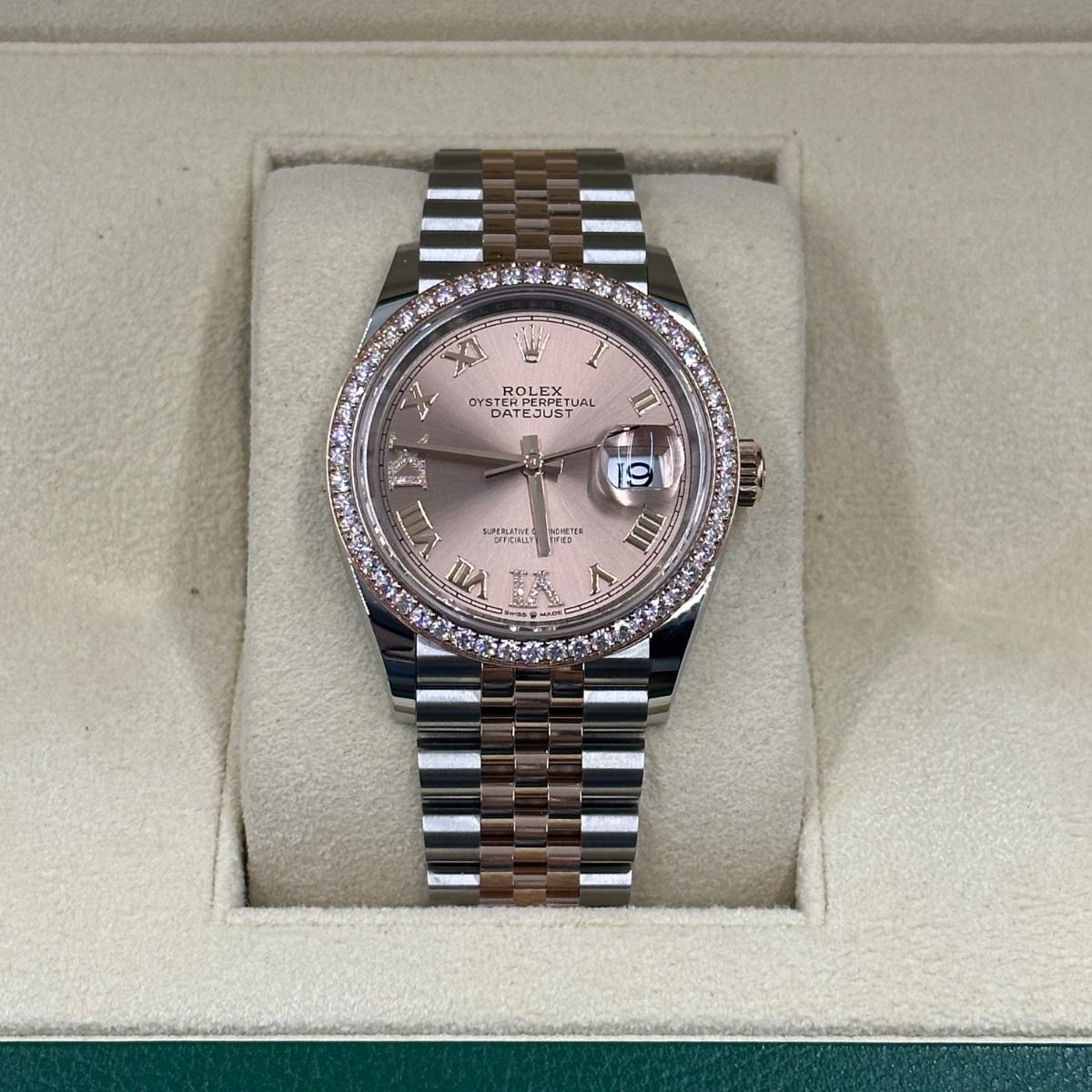 Rolex Datejust 36mm 126281 Rose Dial Oyster 36mm Bracelet - Image 3
