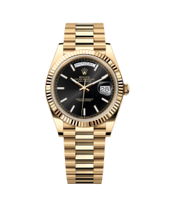 Rolex Day-Date "President" 40mm Yellow Gold Black Index Dial - 228238