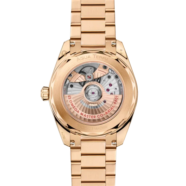 Omega Seamaster Aqua Terra 38 mm Blue Dial Stainless Steel and Sedna™ 18k Rose Gold Bracelet 220.50.38.20.03.001