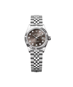 Rolex Lady-Datejust 28mm 279174 Dark Grey Diamond Dial Oyster Bracelet