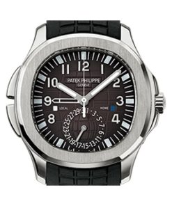 Alternative view of Patek Philippe Aquanaut Dual Time Black Dial Automatic Men's Watch 5164A-001