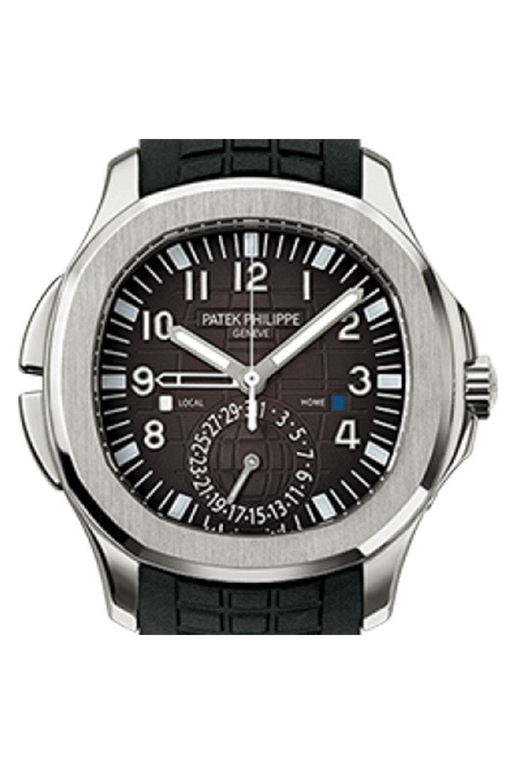 Patek Philippe Aquanaut Dual Time Black Dial Automatic Men's Watch 5164A-001 - Image 2
