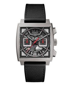 TAG Heuer Monaco Chronograph 39mm Mens Watch Titanium Black CBL2183.FT6236