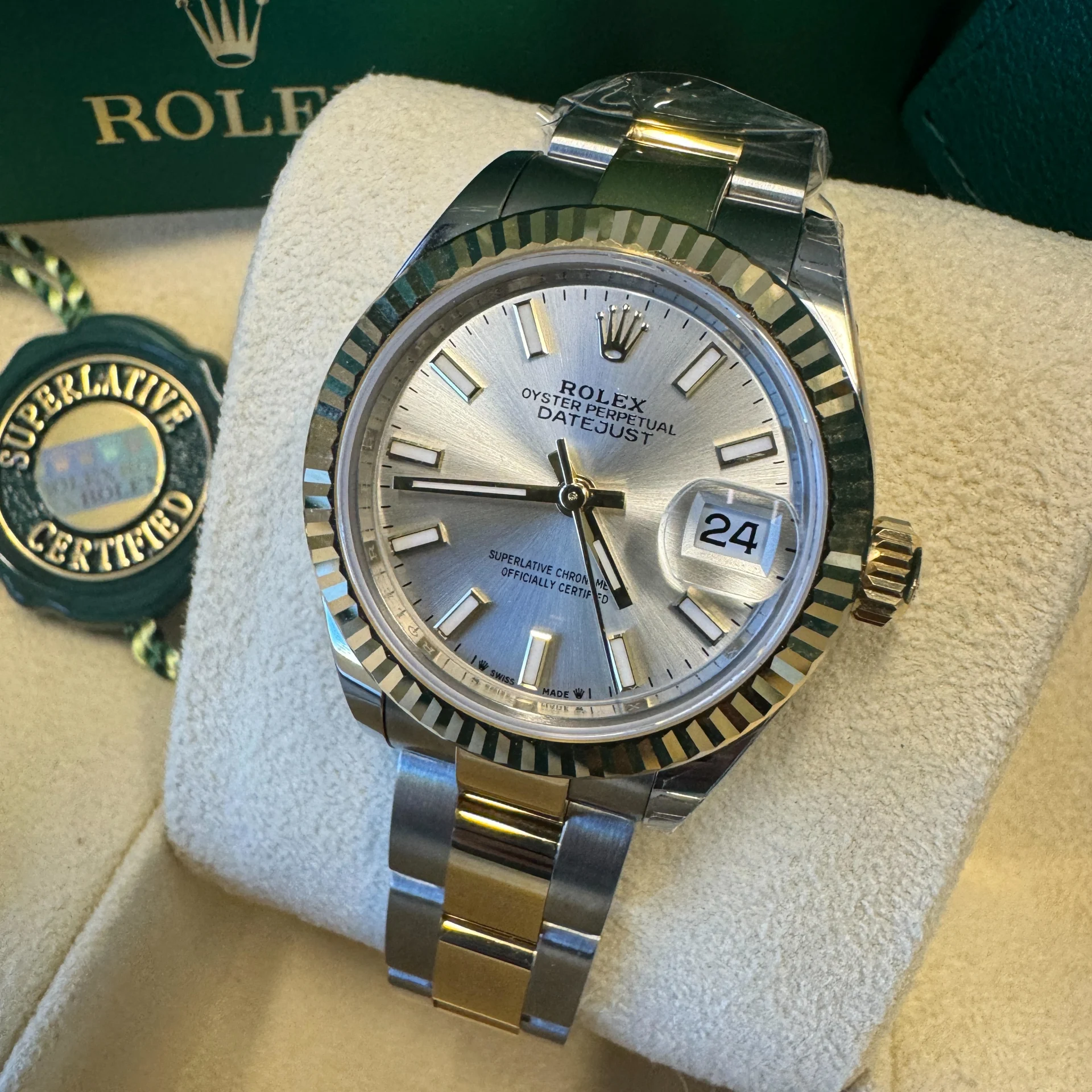 Rolex Lady-Datejust 28mm 279173 Silver Index Dial Oyster Bracelet - Image 14