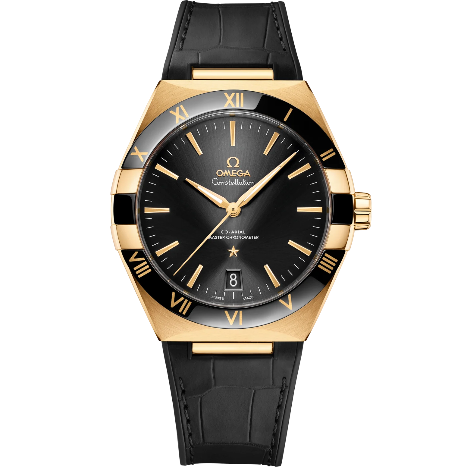 Omega Constellation Gents' Selection 41mm Black Dial 18k Yellow Gold Strap 131.63.41.21.01.001
