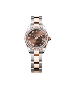 Alternative view of Rolex Lady-Datejust 28mm 279381RBR Chocolate Roman Dial Oyster Bracelet