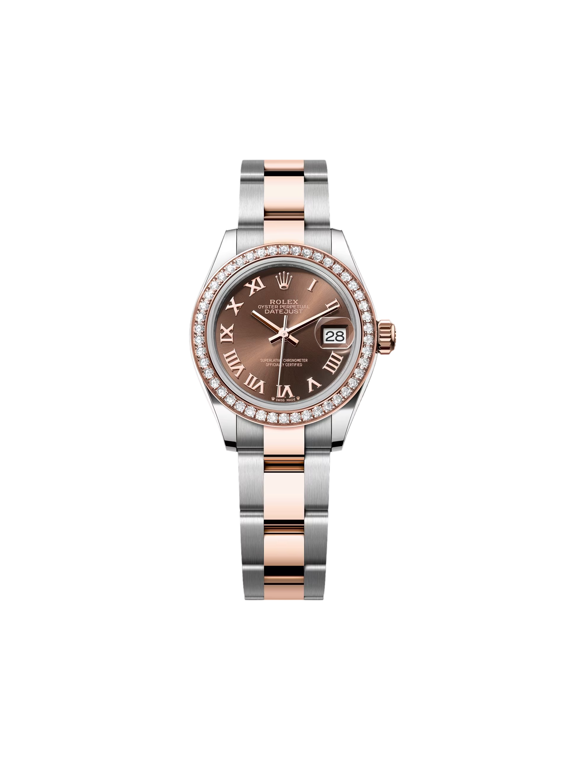 Rolex Lady-Datejust 28mm 279381RBR Chocolate Roman Dial Oyster Bracelet - Image 2