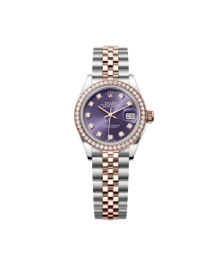 Rolex Lady-Datejust 28mm 279381RBR Aubergine Diamond Dial Oyster Bracelet