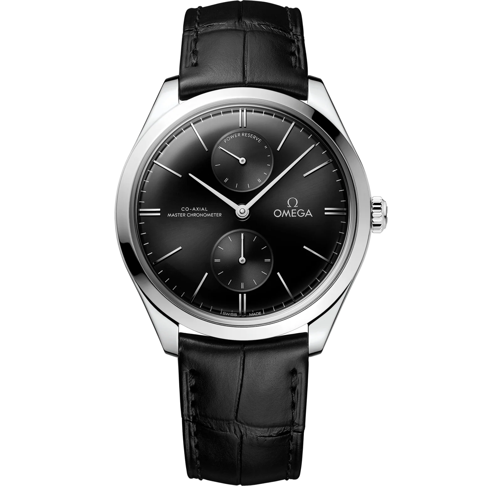 Omega De Ville Trésor 40mm Black Dial Stainless Steel Strap 435.13.40.22.01.001
