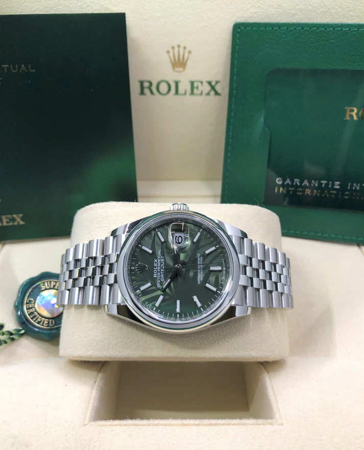 Rolex Datejust 36mm 126200 Green Dial Watch - Image 9