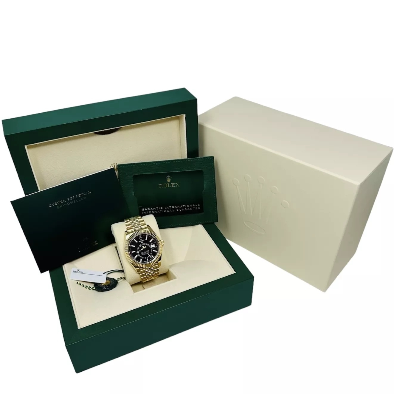 Rolex Sky-Dweller 42mm 336938-0005 Yellow Gold Black Dial Oyster - Image 6