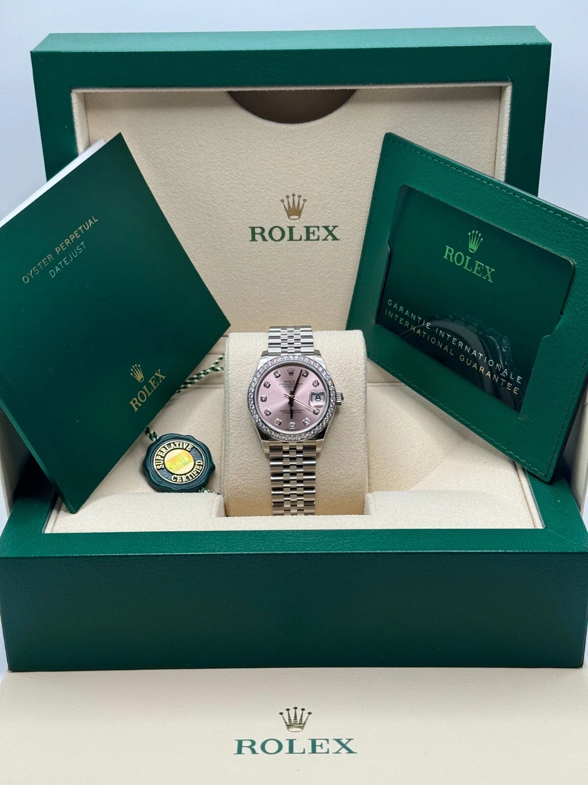 Rolex Lady-Datejust 28mm 279384RBR Pink Dial Oyster Bracelet - Image 11