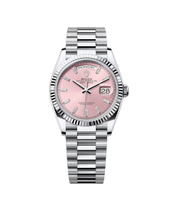 Rolex Day-Date 128236-0024 Pink Diamond Dial 36mm