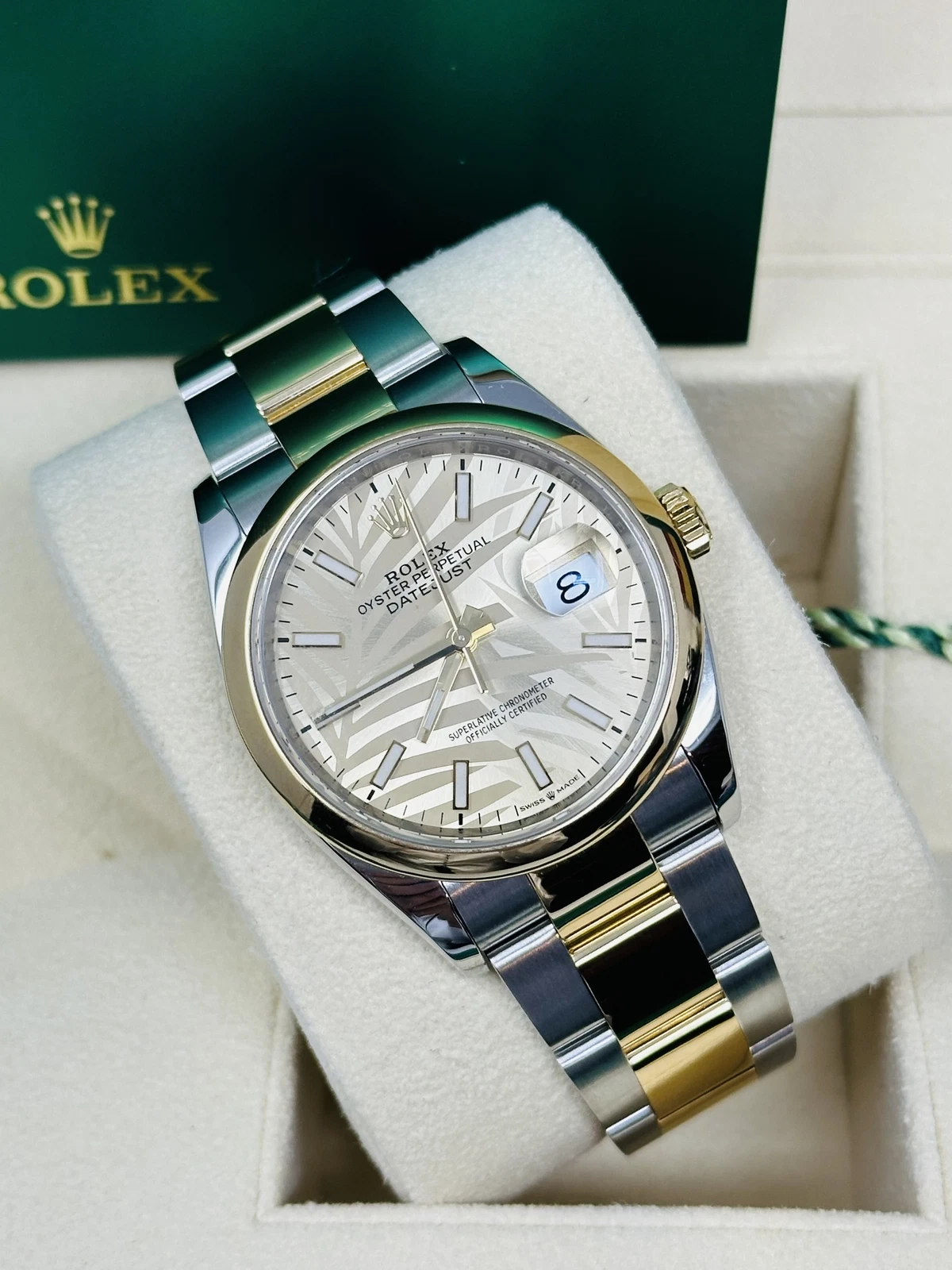 Rolex Datejust 36mm 126203 Golden Dial Domed Bezel Oyster Bracelet - Image 7