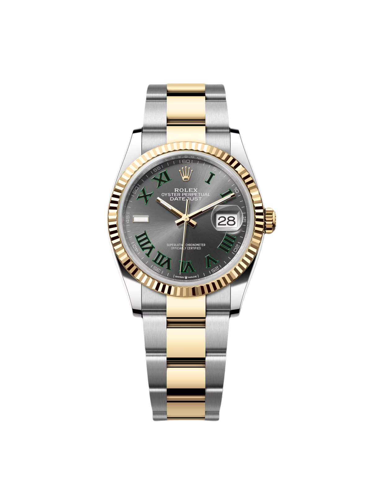 Rolex Datejust 36mm 126233 Wimbledon Slate Dial Oyster Bracelet Watch - Image 2