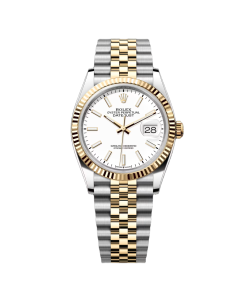 Rolex  Datejust 36mm 126233 White Index Dial Two-Tone Jubilee Bracelet Watch