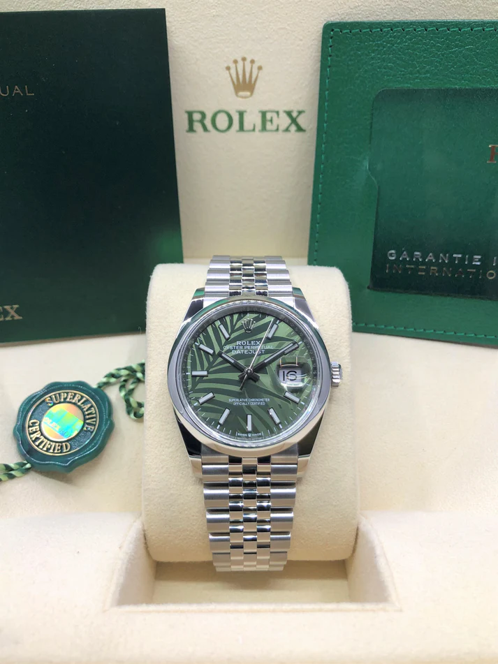 Rolex Datejust 36mm 126200 Green Dial Watch - Image 10
