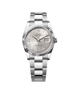 Alternative view of Rolex  Datejust 36mm 126234 White Roman Dial Oyster Stainless Steel Mens
