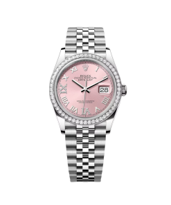 Rolex  Datejust 36mm 126284 Pink Dial Jubilee Bracelet