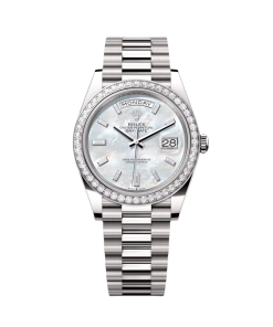 Rolex Day-Date 40mm 228349RBR-0046 White Mother-of-Pearl Dial President Bracelet