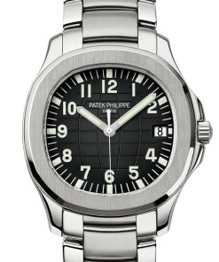 Alternative view of Patek Philippe Aquanaut Automatic Black Dial Steel Men's Watch 5167/1A-001