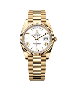 Rolex Day-Date "President" 40mm Yellow Gold White Roman Dial - 228238