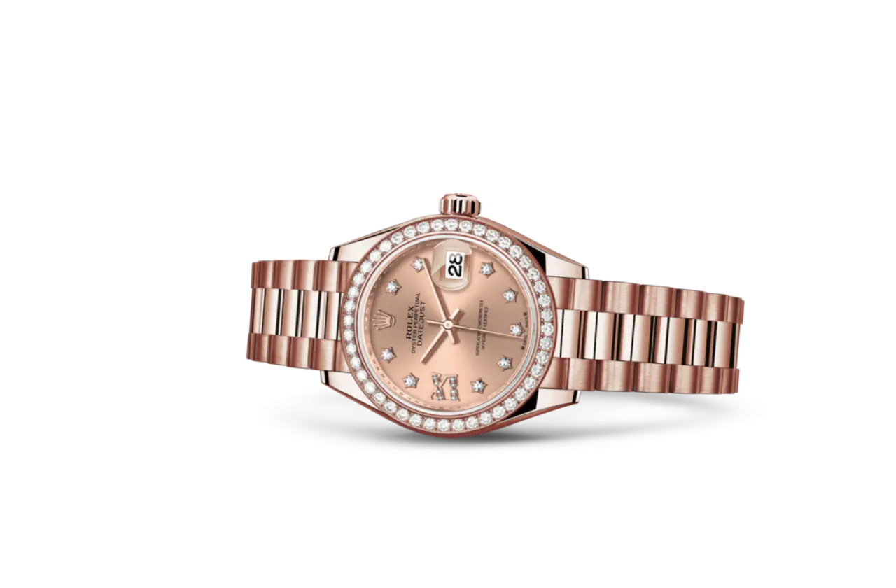 Rolex Lady-Datejust 28mm 279135RBR Rose Diamond Dial Jubilee Bracelet - Image 3