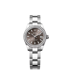 Rolex Lady-Datejust 28mm 279384RBR Dark Grey Dial Oyster Bracelet