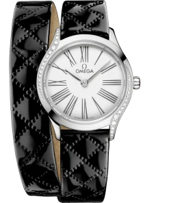 Omega De Ville Mini Trésor 26mm White Dial with Diamonds Stainless Steel Strap 428.17.26.60.04.007