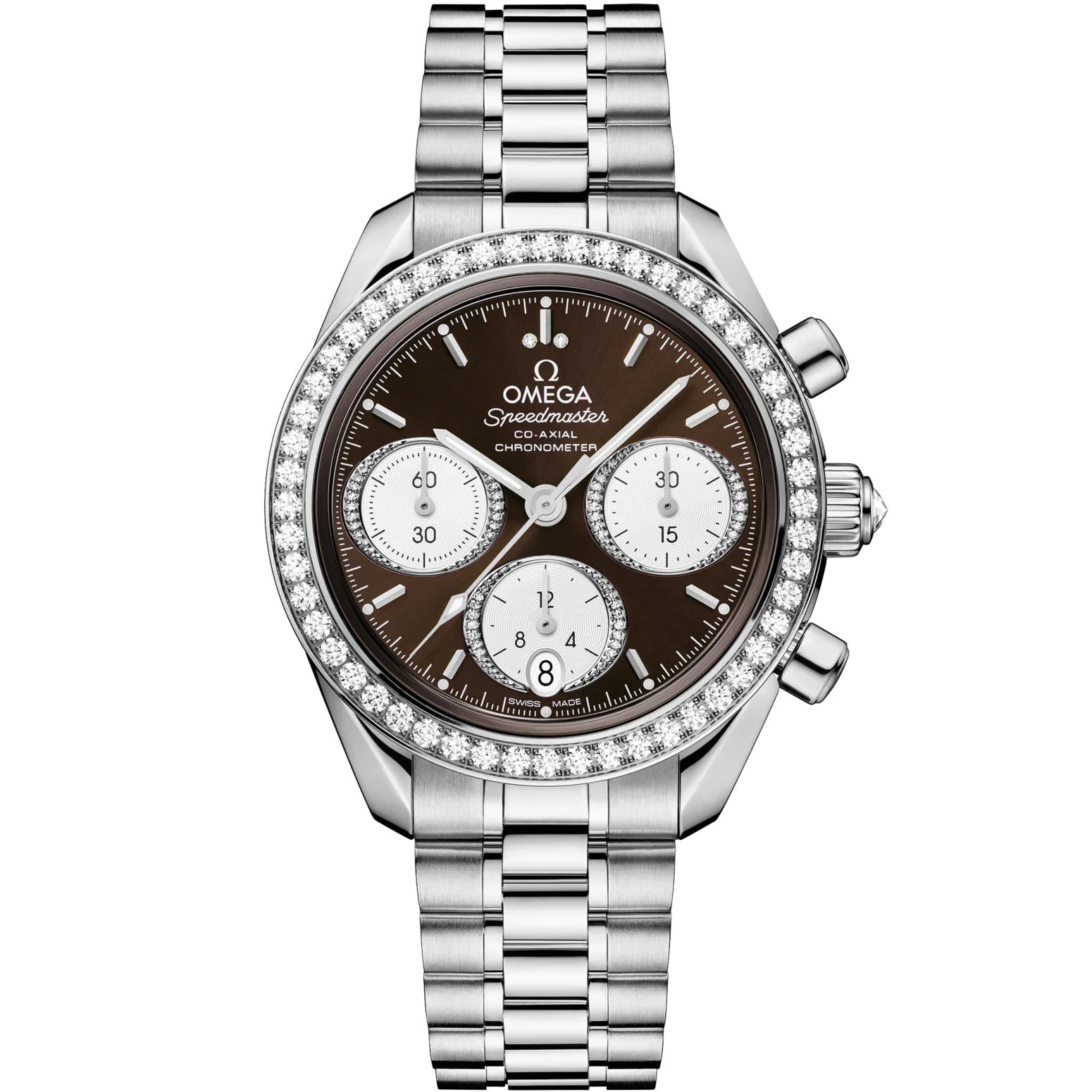 Omega Speedmaster 38 Brown Dial 38mm Stainless Steel Sedna Bracelet 324.15.38.50.63.001