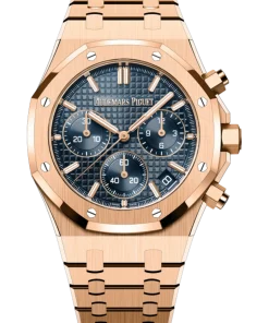 Audemars Piguet ROYAL OAK Pink Gold ??Bleu nuit nuage 50?? Dial CHRONOGRAPH 41mm 26240OR.OO.1320OR.05