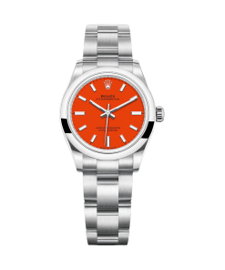Rolex Oyster Perpetual 31mm 277200-0008 Coral Red Dial Oyster Bracelet Watch
