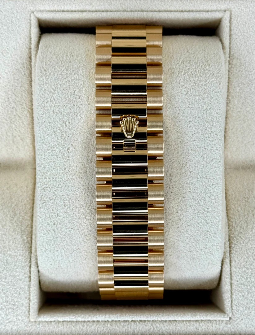 Rolex Day-Date "President" 40mm Yellow Gold White Roman Dial Diamond Bezel - 228348rbr - Image 6