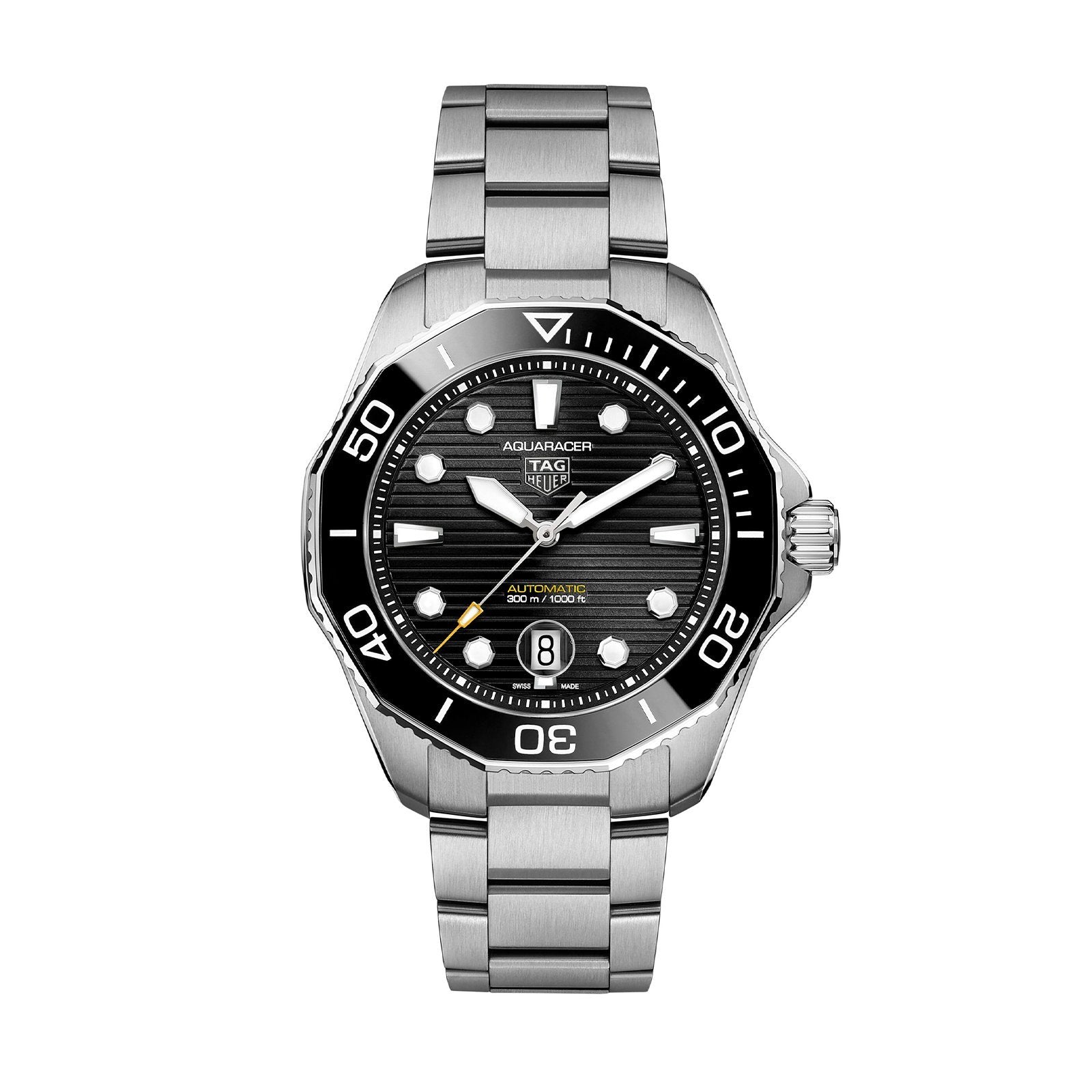 【Top replica】TAG Heuer Aquaracer Calibre 5 Automatic Mens Black Steel Watch