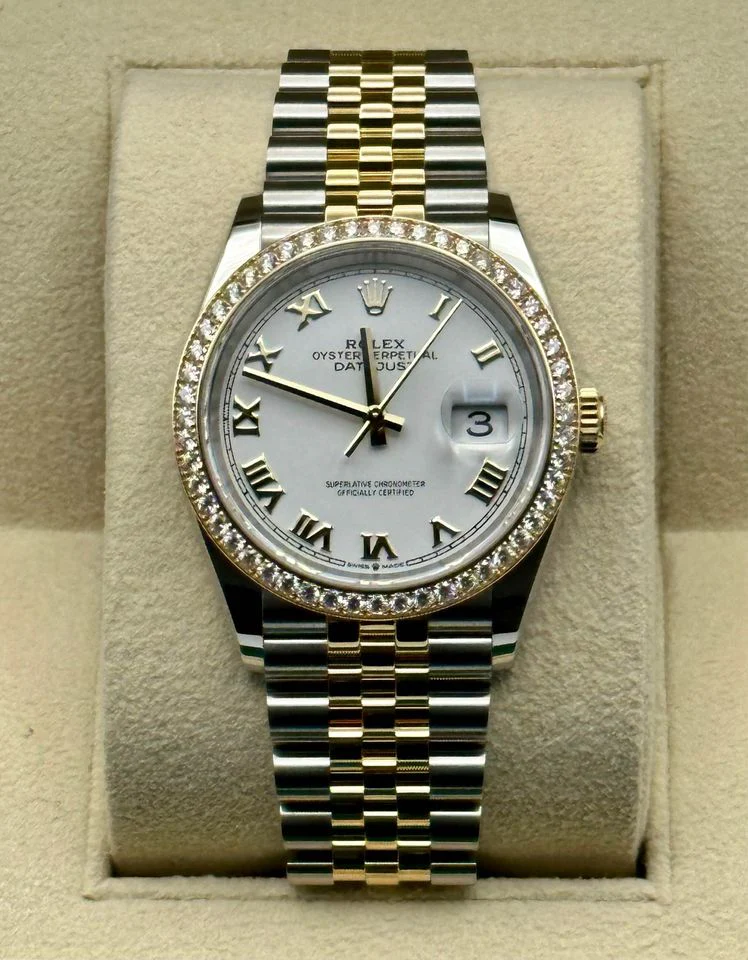 Rolex Datejust 36mm 126283 White Dial Jubilee Bracelet Watch - Image 3