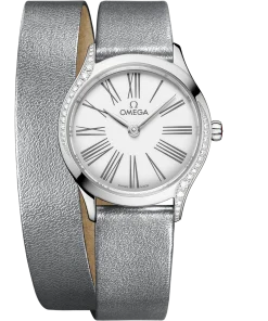 Omega De Ville Mini Trésor 26mm White Dial with Diamonds Stainless Steel Strap 428.17.26.60.04.006