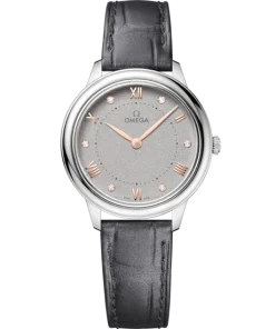 Omega De Ville Prestige 30 mm Grey Dial with Diamonds Stainless Steel Strap 434.13.30.60.56.001