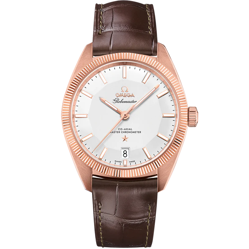 Omega Constellation Globemaster 39mm Silver Dial Sedna™ 18k Rose Gold Strap 130.53.39.21.02.001