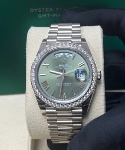 Alternative view of Rolex  Day-Date 40mm 228349RBR-0030 Olive Green Dial President Bracelet
