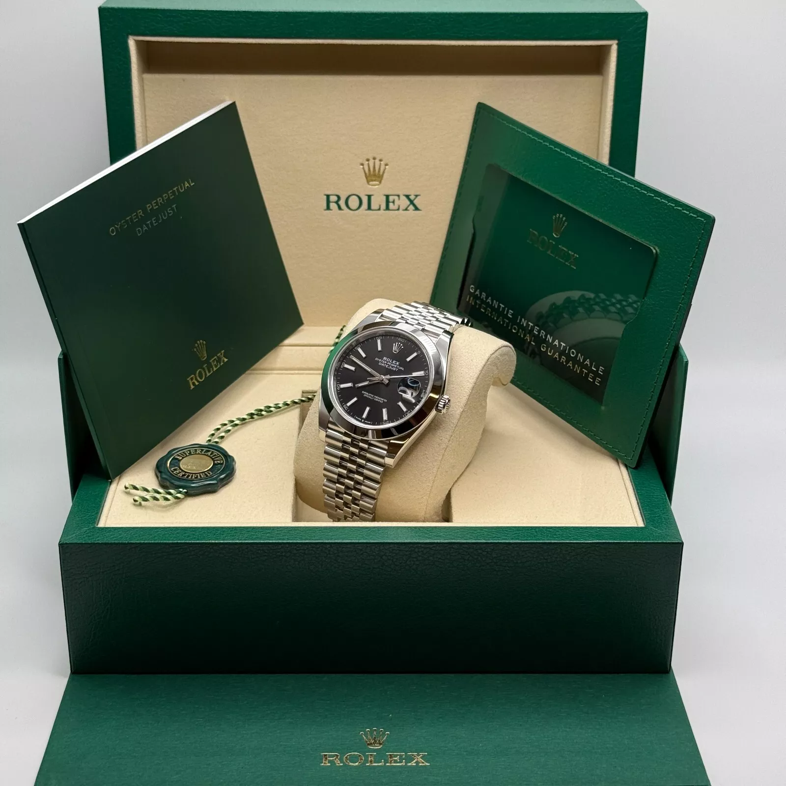 Rolex Datejust 41mm 126300 Black Index Oyster 41mm Stainless Steel Watch - Image 14