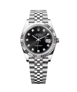 Alternative view of Rolex  Datejust 41mm 126334 Black Diamond Oyster Stainless Steel Mens Watch