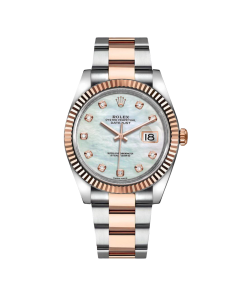 Alternative view of Rolex Datejust 41mm 126331 MOP Diamond Jubilee Steel and Rose Gold Watch