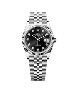 Alternative view of Rolex  Datejust 36mm 126234 Black Diamond Dial Stainless Steel Oyster Mens Watch