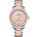 Omega Seamaster Aqua Terra 150M 34 mm Grey Dial with Diamonds Stainless Steel and Sedna™ 18k Rose Gold Bracelet 220.25.34.20.59.001