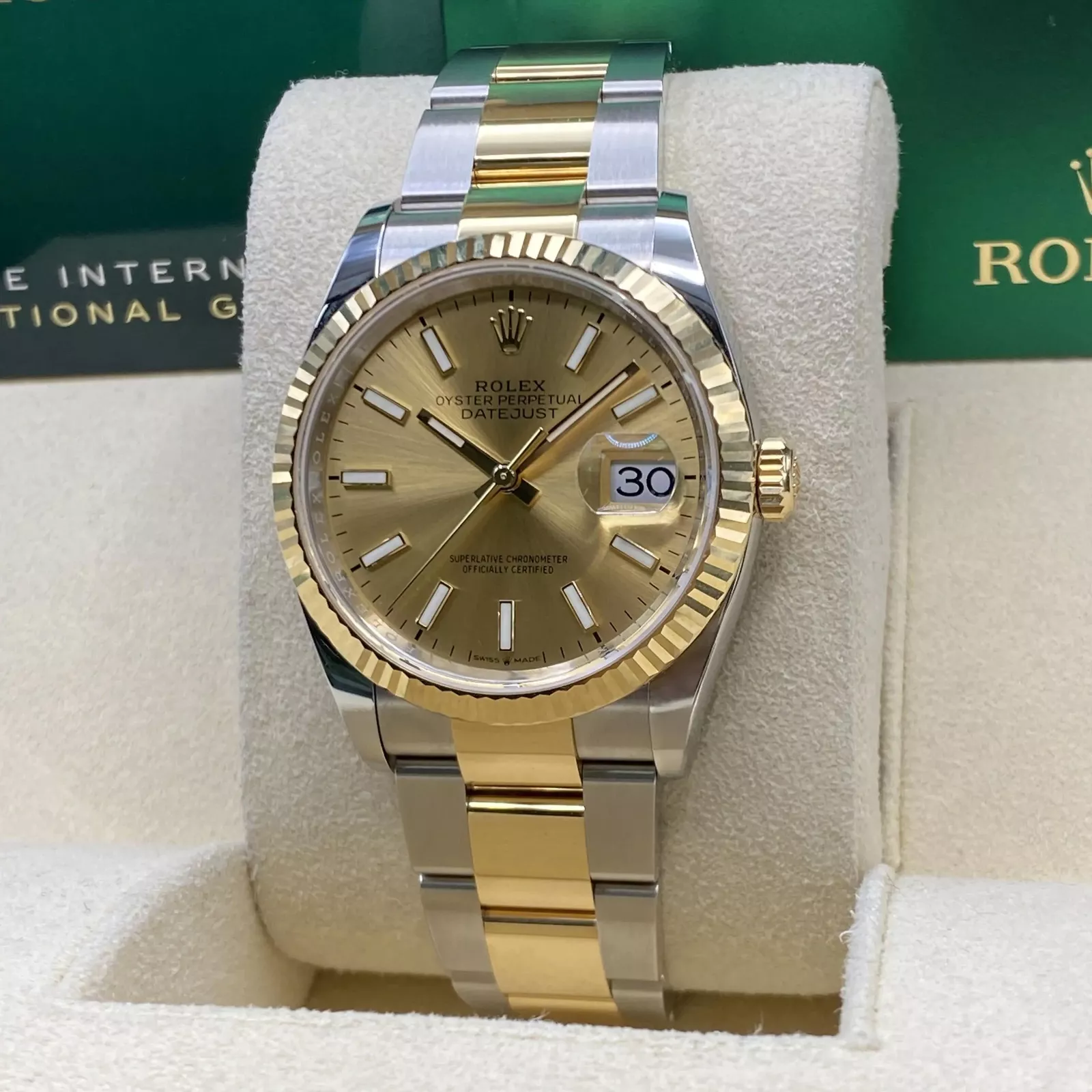 Rolex Datejust 36mm 126233 Champagne Dial Jubilee Bracelet Watch - Image 12